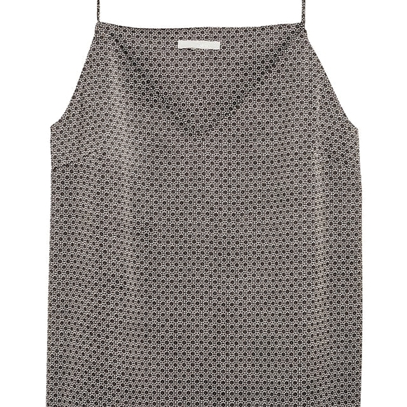 H&M Micro Print Cami Top | Black & White | Camisole | Satin Like | Geometric | 6 - Picture 4 of 14